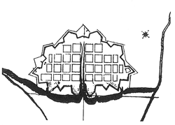План ханского городка